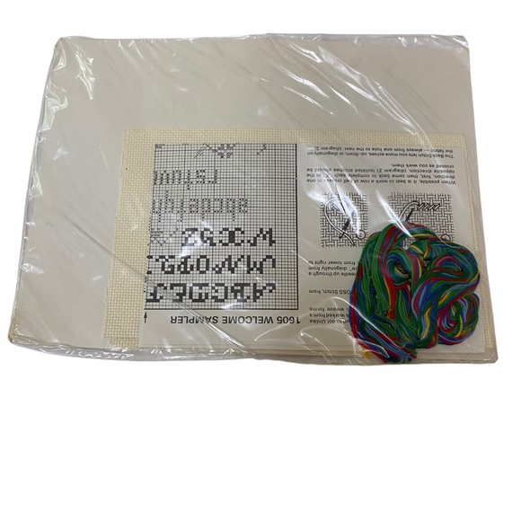 Creative Circle Cross Stitch Kit Welcome Sampler NOS - Picture 3 of 4